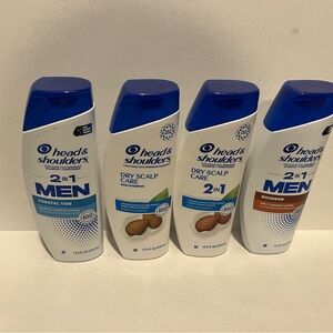 Blue and White Anti-Dandruff Shampoo Hair Care